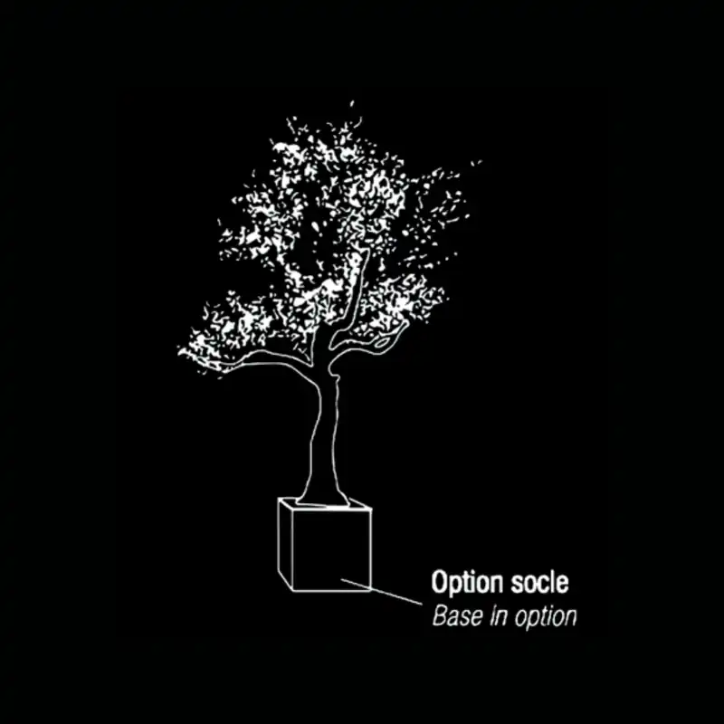 Arbre fleuri — dessin technique