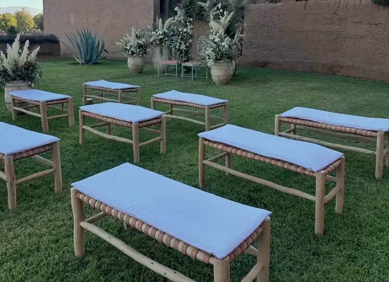 Banc en bois flotté — photo