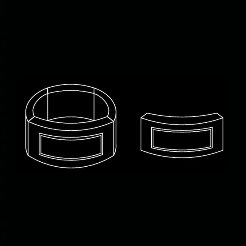Bar circulaire grand modèle — dessin technique