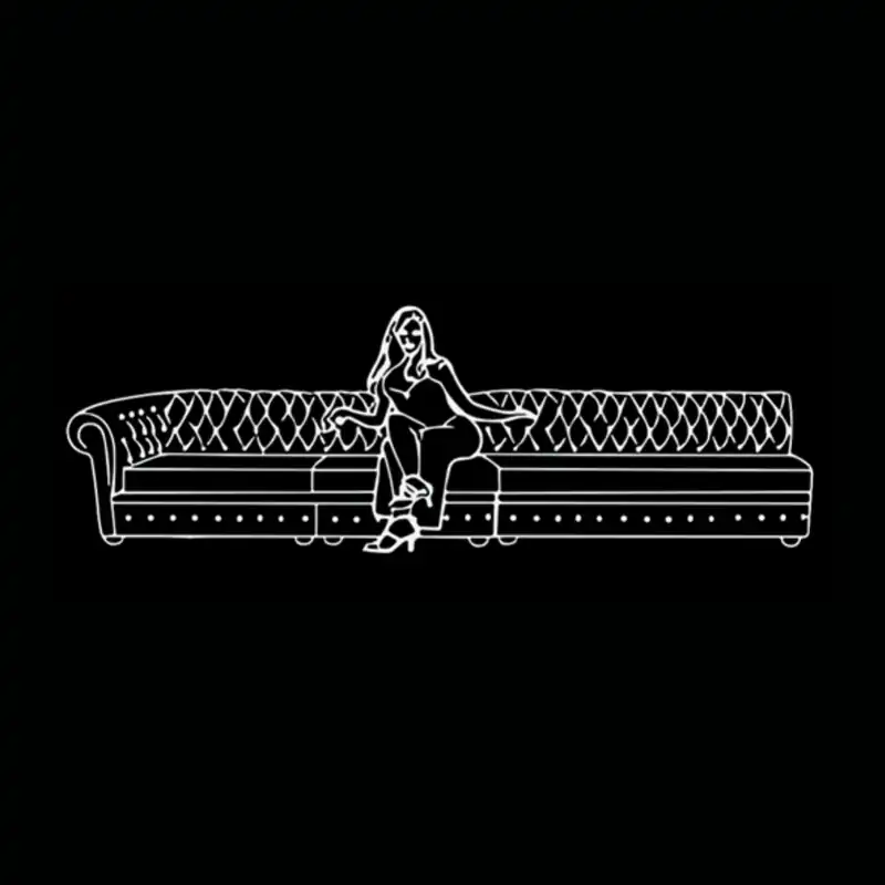 Canapé Chesterfield — dessin technique
