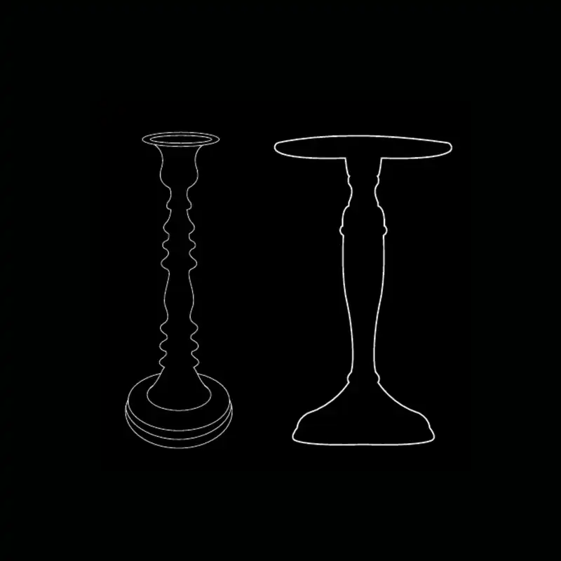 Chandelier décoratif — dessin technique
