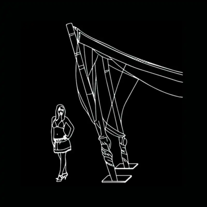 Houppa Bambou — dessin technique