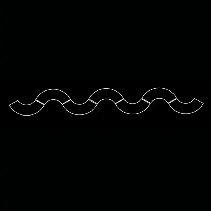 Table serpentine — dessin technique