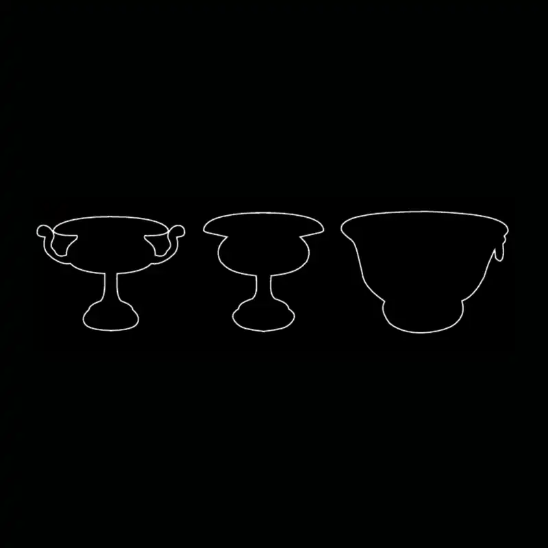 Vasque champagne — dessin technique
